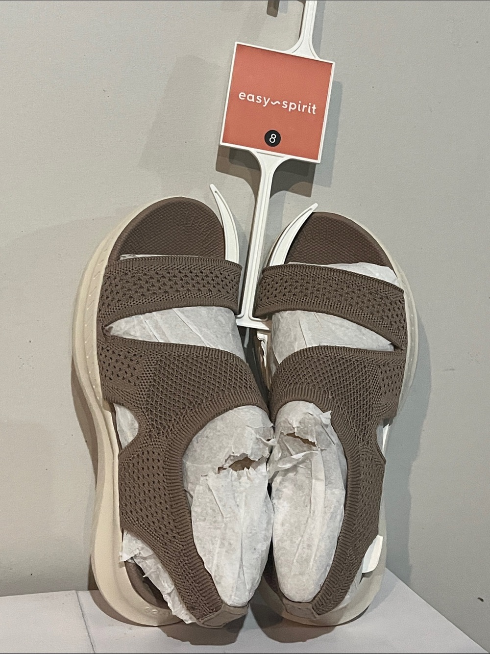 Easy Spirit Light Brown Dailyn2-H Comfort Sandals